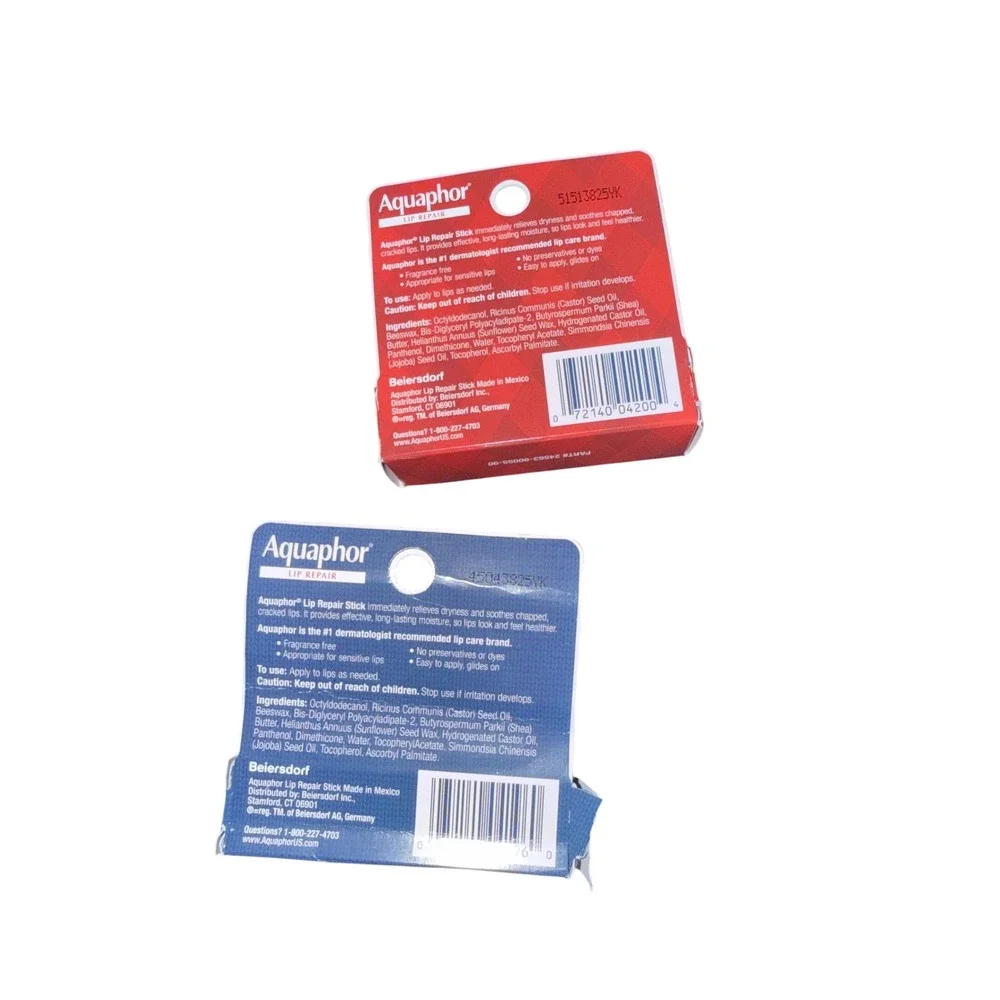Aquaphor Lip Repair Stick Holiday Gift Set 2 Pk 0.17oz Each New